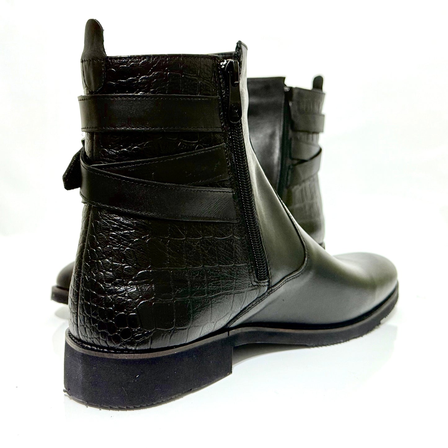 Elegant Leather Ankle Boot